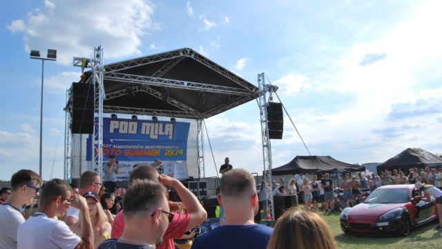 Technika estradowa zlotu samochodów modyfikowanych Motosummer, " Kopalnia Wrocław", Paniowice, 2019 r. Technika estradowa zlotu samochodów modyfikowanych Motosummer, " Kopalnia Wrocław", Paniowice, 2019 r.