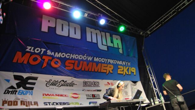 Technika estradowa zlotu samochodów modyfikowanych Motosummer, " Kopalnia Wrocław", Paniowice, 2019 r. Technika estradowa zlotu samochodów modyfikowanych Motosummer, " Kopalnia Wrocław", Paniowice, 2019 r.